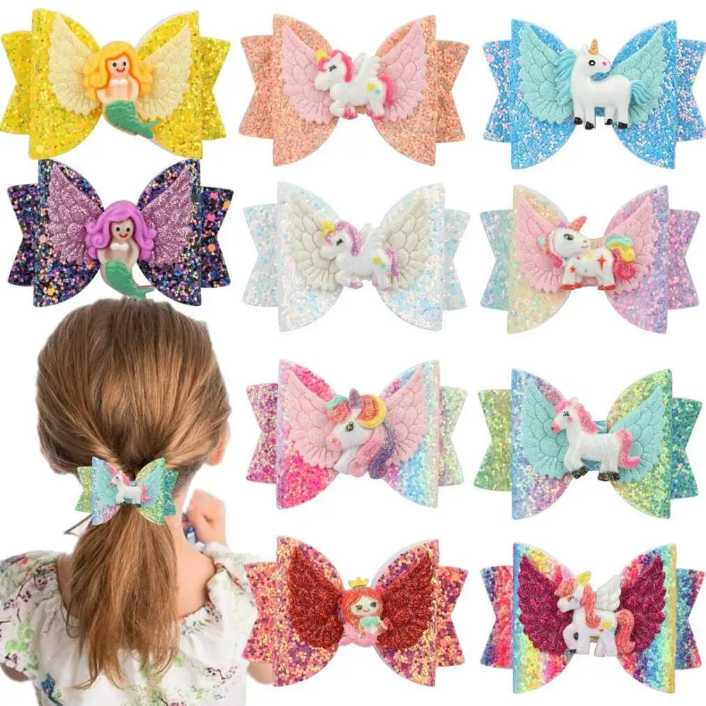 5Pcs/Lot Kids Hairpin Gradient Color Bow Mermaid Cake Hair Clip Unicorn Hairgrips Girls Party Hair Accessories Birthday Gift
5Pcs/Lot Kids Hairpin Gradient Color Bow Mermaid Cake Hair Clip Unicorn Hairgrips Girls Party Hair Accessories Birthday Gift