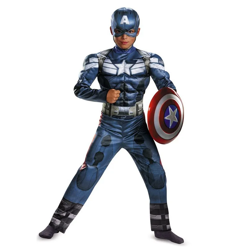 Джемма Леонг супергерой Капитан для детей мальчиков Одежда мышц Кино Косплей