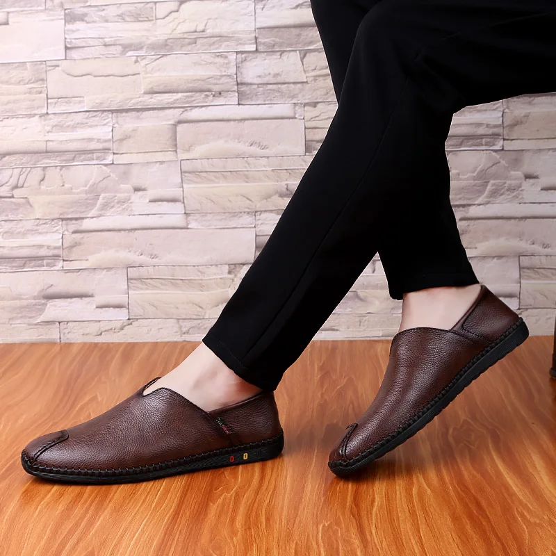 Casual Shoes Men Low-top Sleeves Spring Shoes Genuine Leather Slip-On Man Loafer Shoes Zapatos De Hombre Fashion Peas Shoes %
Casual Shoes Men Low-top Sleeves Spring Shoes Genuine Leather Slip-On Man Loafer Shoes Zapatos De Hombre Fashion Peas Shoes %