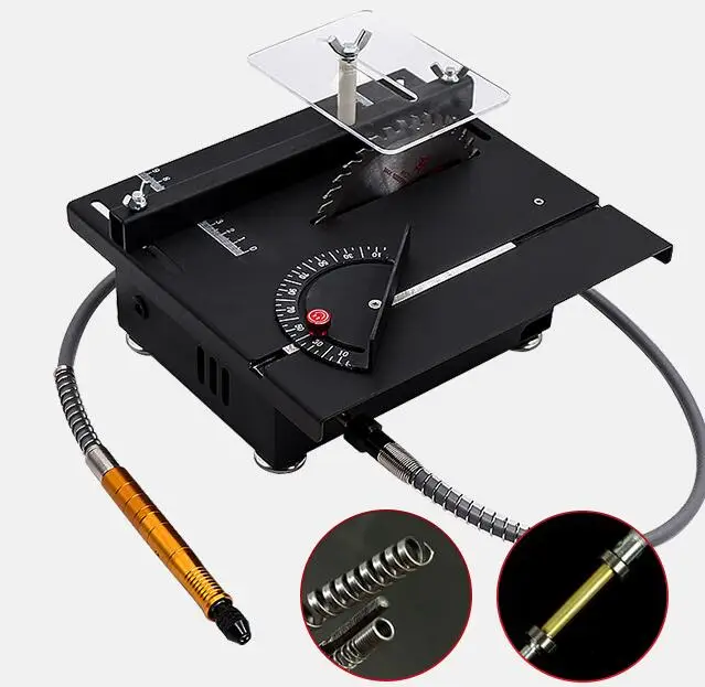 Mini Table Saw Blade Handmade Woodworking Bench Lathe Electric Cutting Grinding Polishing Carving Machine | Инструменты