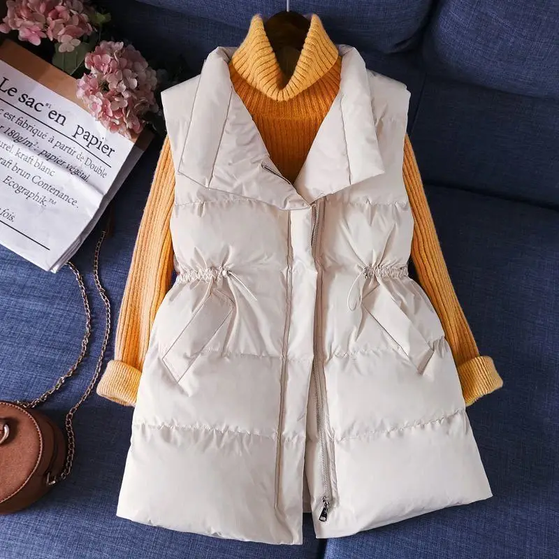 2021 Cotton Vest Jacket Women Loose Long Plus Size 2XL Cotton Jacket Vest Waistcoat Sleeveless Down Jacket Women Light Jacket
2021 Cotton Vest Jacket Women Loose Long Plus Size 2XL Cotton Jacket Vest Waistcoat Sleeveless Down Jacket Women Light Jacket