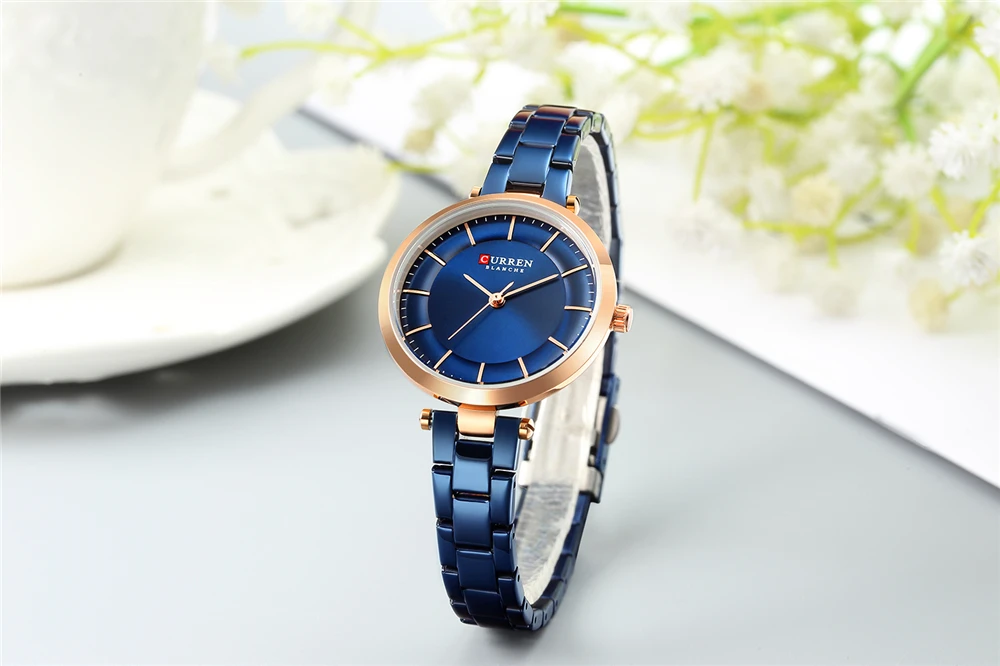 CURREN women luxury watches Metal strap Wristwatch chic fashion Quartz clock blue woman stainless steel dress watch
CURREN women luxury watches Metal strap Wristwatch chic fashion Quartz clock blue woman stainless steel dress watch