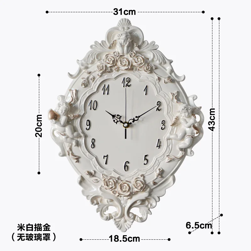European Clock Wall Clock Living Room Creative Resin Art Clock Hotel Beauty Salon Clock Hotel Watch
European Clock Wall Clock Living Room Creative Resin Art Clock Hotel Beauty Salon Clock Hotel Watch