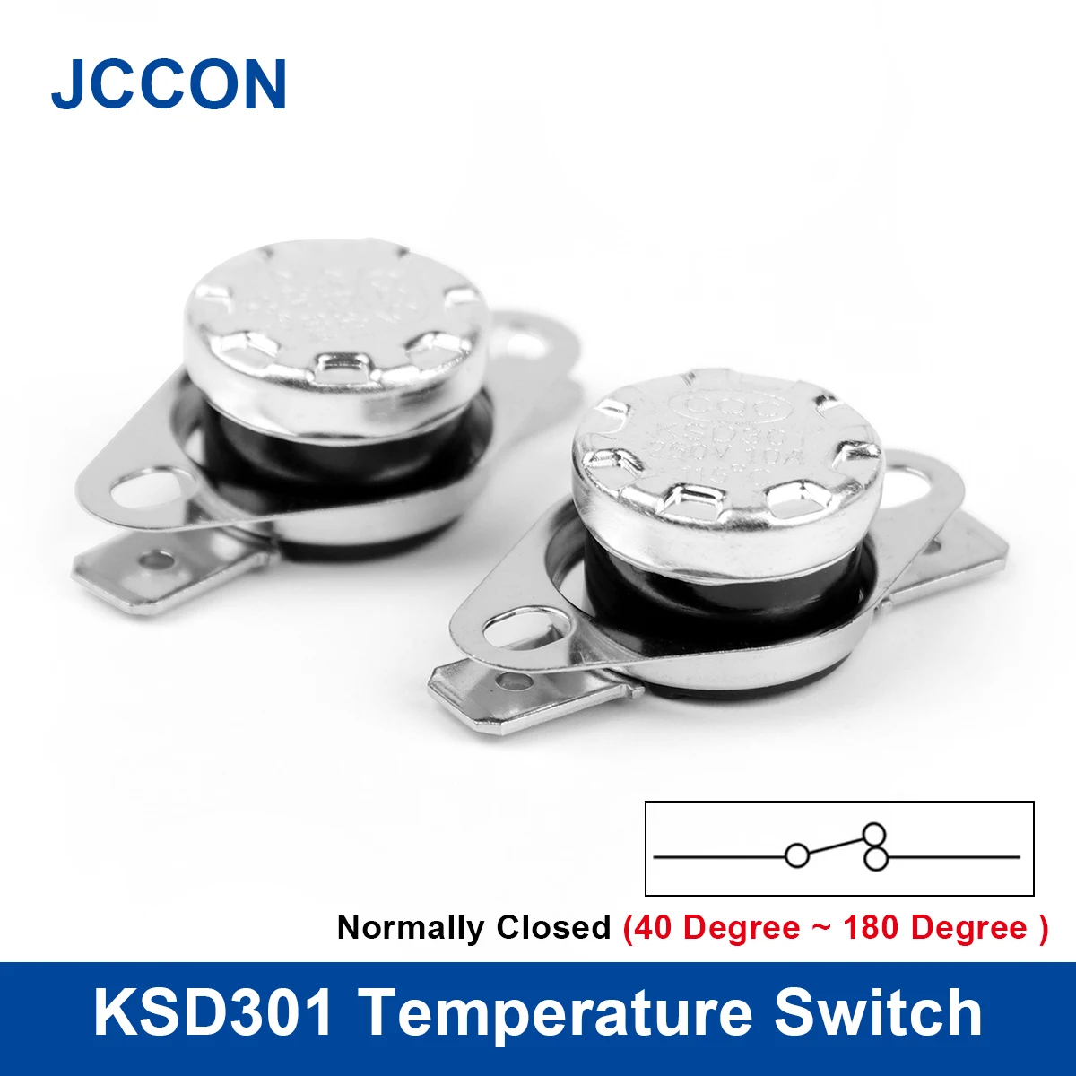 2Pcs KSD301 Temperature Switch Thermast Sensor Control Protector 135C 145C 180C Degree Normally Closed
2Pcs KSD301 Temperature Switch Thermast Sensor Control Protector 135C 145C 180C Degree Normally Closed