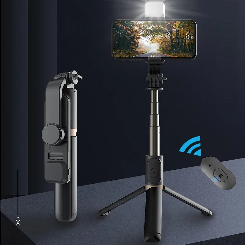 FANGTUOSI Bluetooth selfie stick expandable mini tripod with LED fill light and shutter remote control for Android IOS
FANGTUOSI Bluetooth selfie stick expandable mini tripod with LED fill light and shutter remote control for Android IOS