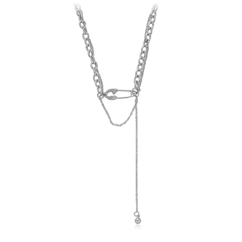 Minimalist Exquisite Bling Crystal Pins Choker Necklaces Fashion Party Wedding Jewelry Vintage Tassel Chain Necklace Temperament
Minimalist Exquisite Bling Crystal Pins Choker Necklaces Fashion Party Wedding Jewelry Vintage Tassel Chain Necklace Temperament