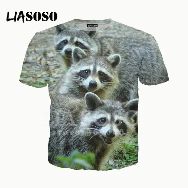 LIASOSO 3d Print NEW Women Men T Shirts Cute Animals Raccoon Tshirt Summer Retro T Shirt Hip Hop Pullover Short Sleeve
LIASOSO 3d Print NEW Women Men T Shirts Cute Animals Raccoon Tshirt Summer Retro T Shirt Hip Hop Pullover Short Sleeve