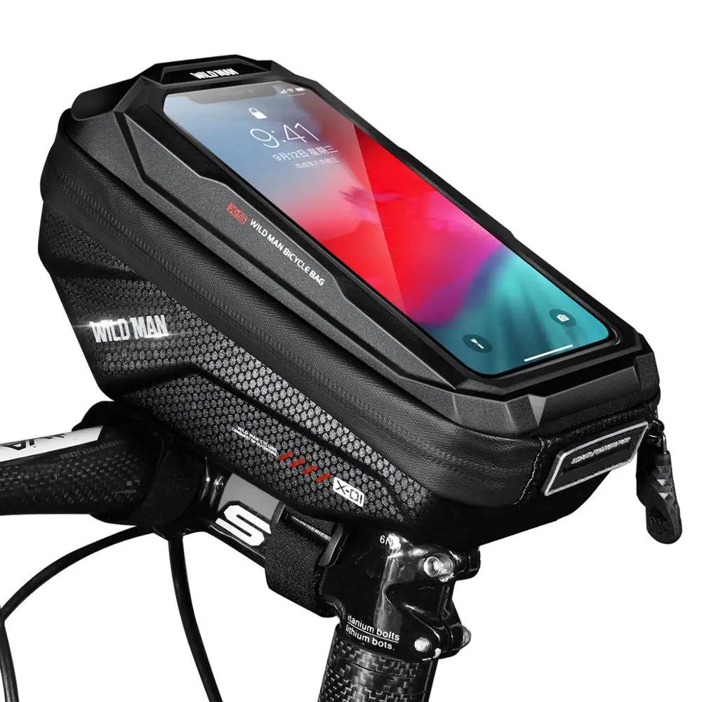 WILD MAN Waterproof Phone Holder Type Bike Handle Bar Bag with Touch Screen for Phone Below 6.7 Inch…
WILD MAN Waterproof Phone Holder Type Bike Handle Bar Bag with Touch Screen for Phone Below 6.7 Inch…