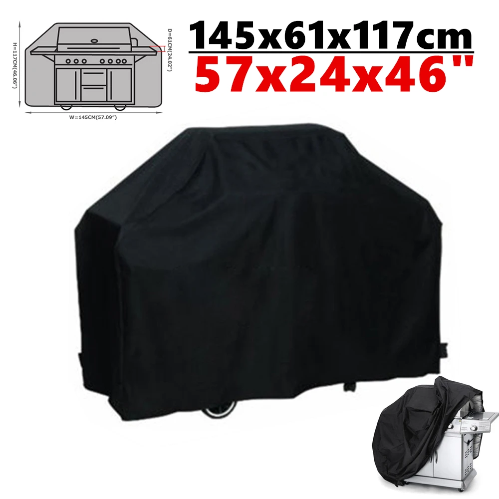Cover Grill 210D BBQ Cover Rain Water Proof Dust Anti Sun Cloth Cover Suitable for All Kinds Barbecue Grill Brands 58x24x46 Inch
Cover Grill 210D BBQ Cover Rain Water Proof Dust Anti Sun Cloth Cover Suitable for All Kinds Barbecue Grill Brands 58x24x46 Inch