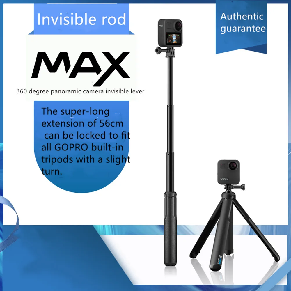 Аксессуары для панорамной камеры GoPro max360, оригинальный штатив с невидимым стержнем, Ручной Автоспуск
Аксессуары для панорамной камеры GoPro max360, оригинальный штатив с невидимым стержнем, Ручной Автоспуск