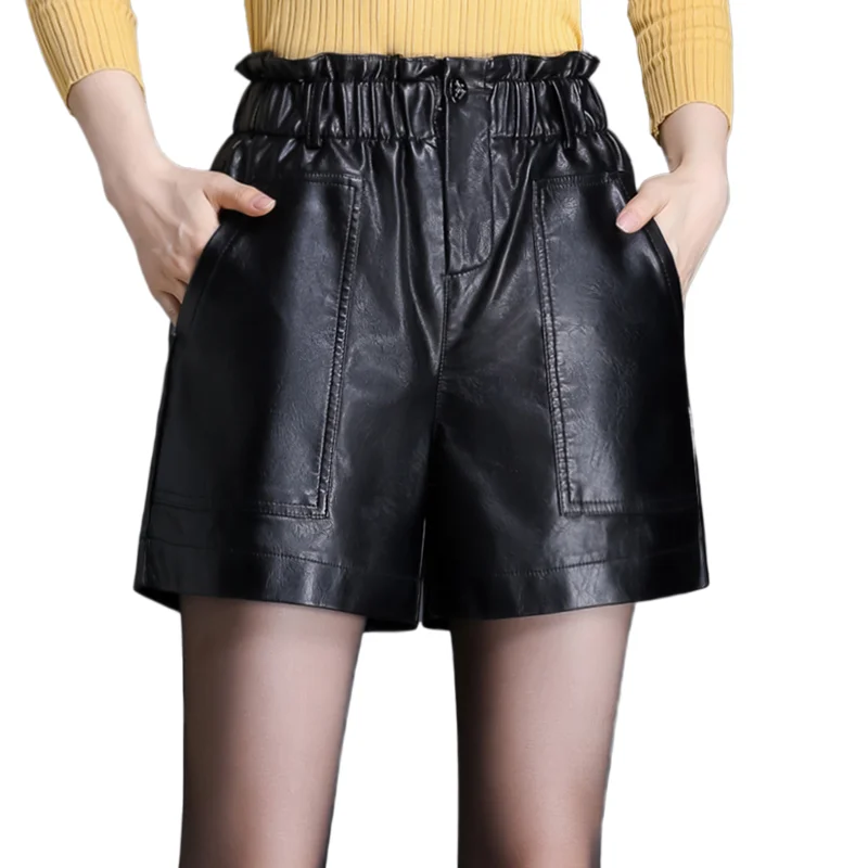 Шорты женские из экокожи с широкими штанинами, модные дизайнерские байкерские повседневные ботинки с большими карманами, свободные байкер...
Шорты женские из экокожи с широкими штанинами, модные дизайнерские байкерские повседневные ботинки с большими карманами, свободные байкер...