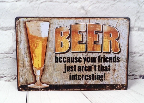 Beer Advertising Vintage Metal Tin Sign Beer Signs Home Pub Bar Wall Poster Plaque
Beer Advertising Vintage Metal Tin Sign Beer Signs Home Pub Bar Wall Poster Plaque