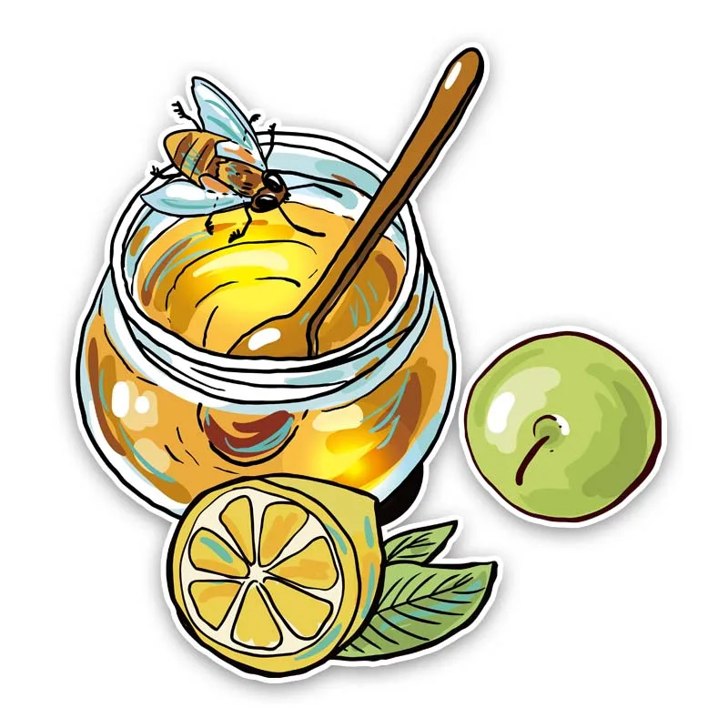 New Hand Painted Cartoon Honeypot High-quality Color Car-Sticker and Decals for Bumper Cover scratches Interior KK16*15cm
New Hand Painted Cartoon Honeypot High-quality Color Car-Sticker and Decals for Bumper Cover scratches Interior KK16*15cm