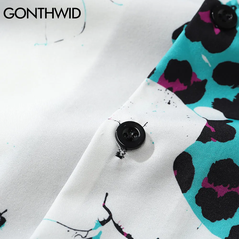 GONTHWID Hawaiian Shirt Streetwear Leopard Print Shirts Streetwear Mens Hip Hop Casual Beach Summer Tropical Short Sleeve Tops
GONTHWID Hawaiian Shirt Streetwear Leopard Print Shirts Streetwear Mens Hip Hop Casual Beach Summer Tropical Short Sleeve Tops