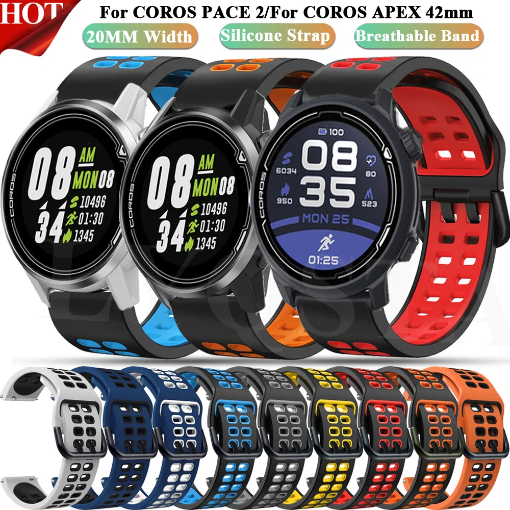 Ремешок сменный 20 мм для смарт-часов COROS PACE 2, силиконовый спортивный браслет для смарт-часов COROS APEX 42 мм
Ремешок сменный 20 мм для смарт-часов COROS PACE 2, силиконовый спортивный браслет для смарт-часов COROS APEX 42 мм