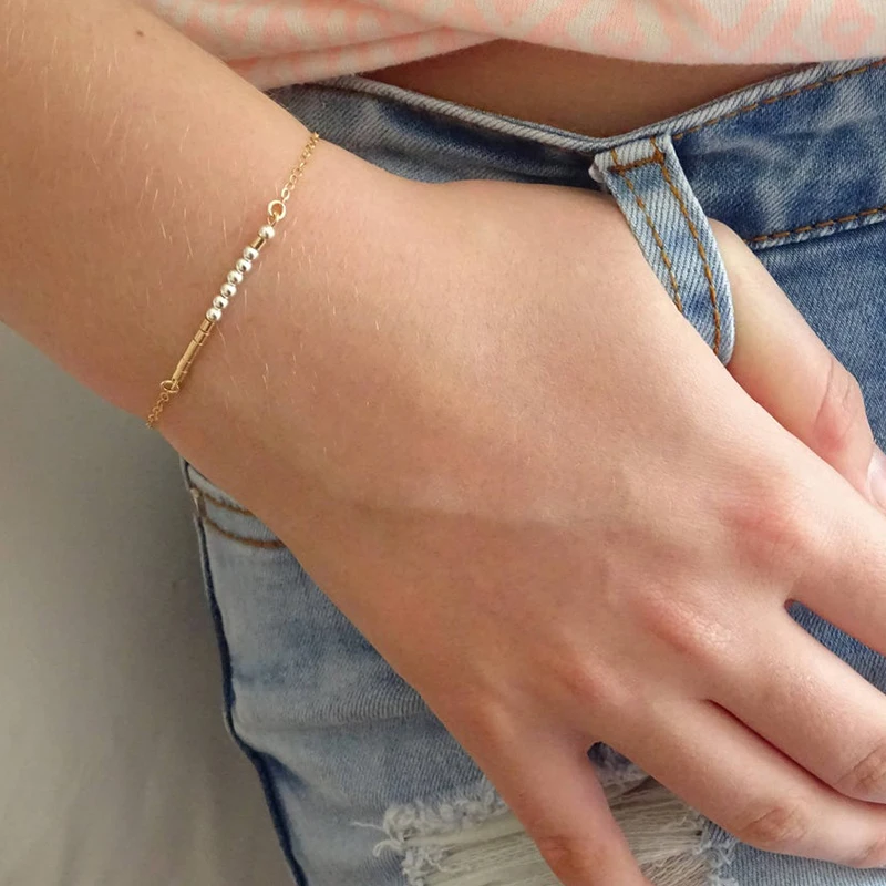 Браслет ручной работы из нержавеющей стали с бусинами Morse Code, регулируемый, с бусинами, креативный кулон, ювелирные изделия для мужчин и женщ...
Браслет ручной работы из нержавеющей стали с бусинами Morse Code, регулируемый, с бусинами, креативный кулон, ювелирные изделия для мужчин и женщ...