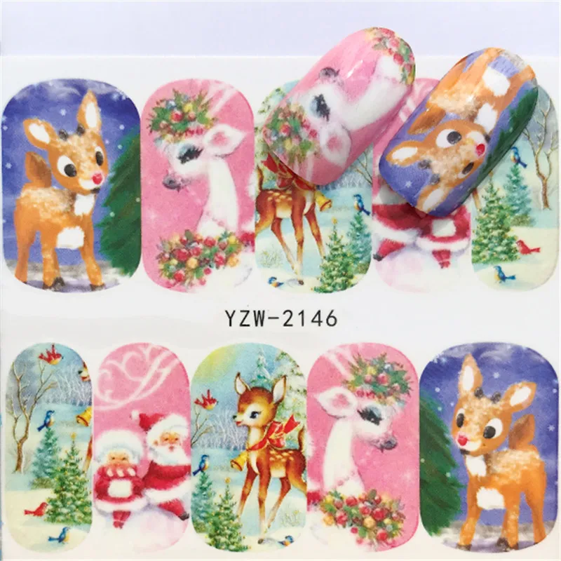 1 Sheet Xmas Designs Nail Decals Santa Clause Snowman Deer Christmas Nail Water Transfer Sticker Decoration Foil Manicure
1 Sheet Xmas Designs Nail Decals Santa Clause Snowman Deer Christmas Nail Water Transfer Sticker Decoration Foil Manicure