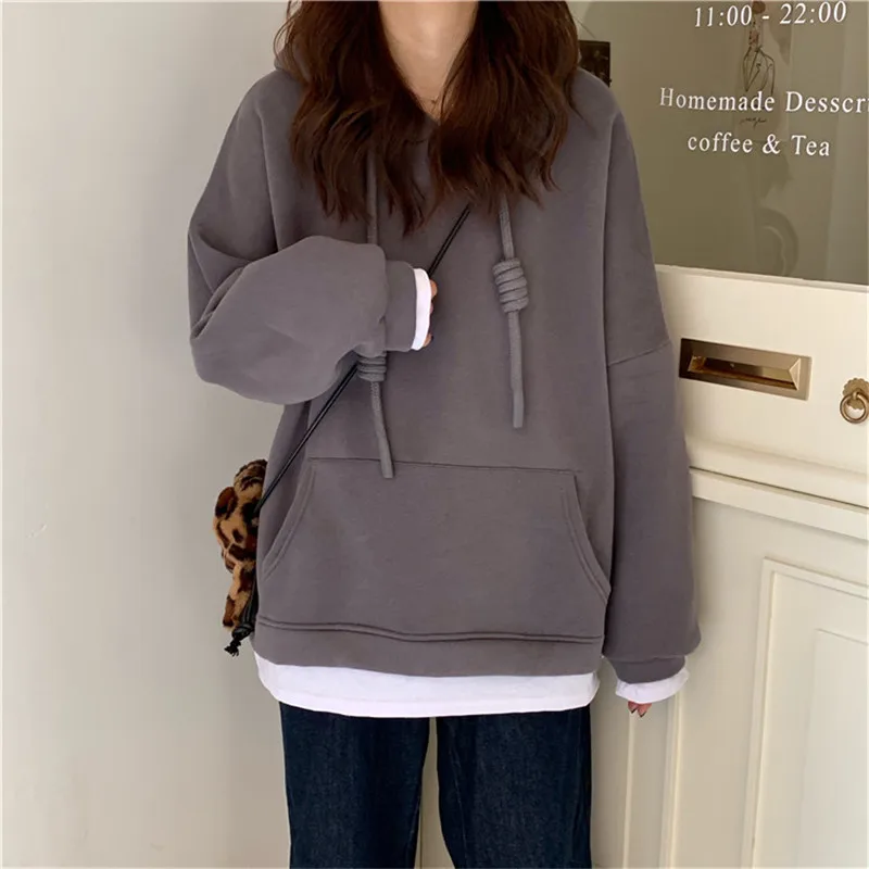 3 Colors Sping Autumn Women Fleece Hoodie Sweatshirt 2021 Plus Size Ladies Pullovers Warm Pocket Jacket Girl Casual Hooded Sweat
3 Colors Sping Autumn Women Fleece Hoodie Sweatshirt 2021 Plus Size Ladies Pullovers Warm Pocket Jacket Girl Casual Hooded Sweat