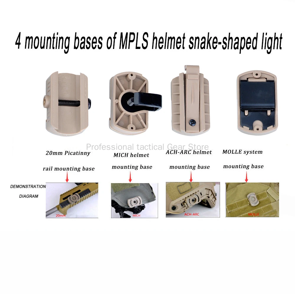 Night Evolution Tec MPLS3 Tactical Helmet Lamp Helmet Light Softair Hunting FlashLight for Mich Helmets For MOLLE / ACH-ARC Rail
Night Evolution Tec MPLS3 Tactical Helmet Lamp Helmet Light Softair Hunting FlashLight for Mich Helmets For MOLLE / ACH-ARC Rail