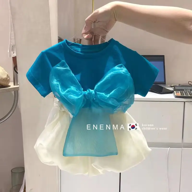 Girls Summer Suit Female Baby Summer Casual Clothes Children's Short-sleeved T-shirt+Shorts two-piece Children's Clothing
Girls Summer Suit Female Baby Summer Casual Clothes Children's Short-sleeved T-shirt+Shorts two-piece Children's Clothing