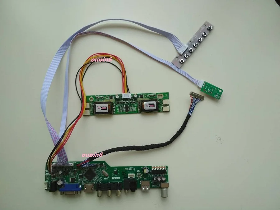 LCD LED AUDIO TV USB VGA AV 4 CCFL lamps Controller driver Board For 19.0" M190EN04 V5 1280X1024 display kit
LCD LED AUDIO TV USB VGA AV 4 CCFL lamps Controller driver Board For 19.0" M190EN04 V5 1280X1024 display kit