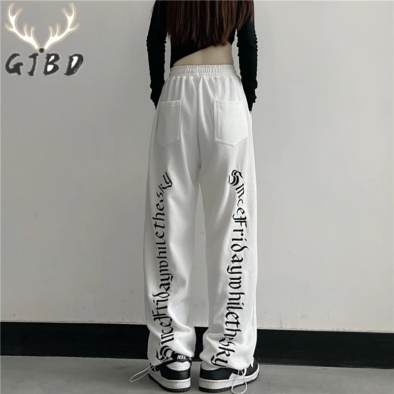 White Women's Sports Pants High Waist Spring Straight Baggy Fashion Pants Street Hip Hop Harajuku Drawstring Wide Leg Trouser
White Women's Sports Pants High Waist Spring Straight Baggy Fashion Pants Street Hip Hop Harajuku Drawstring Wide Leg Trouser