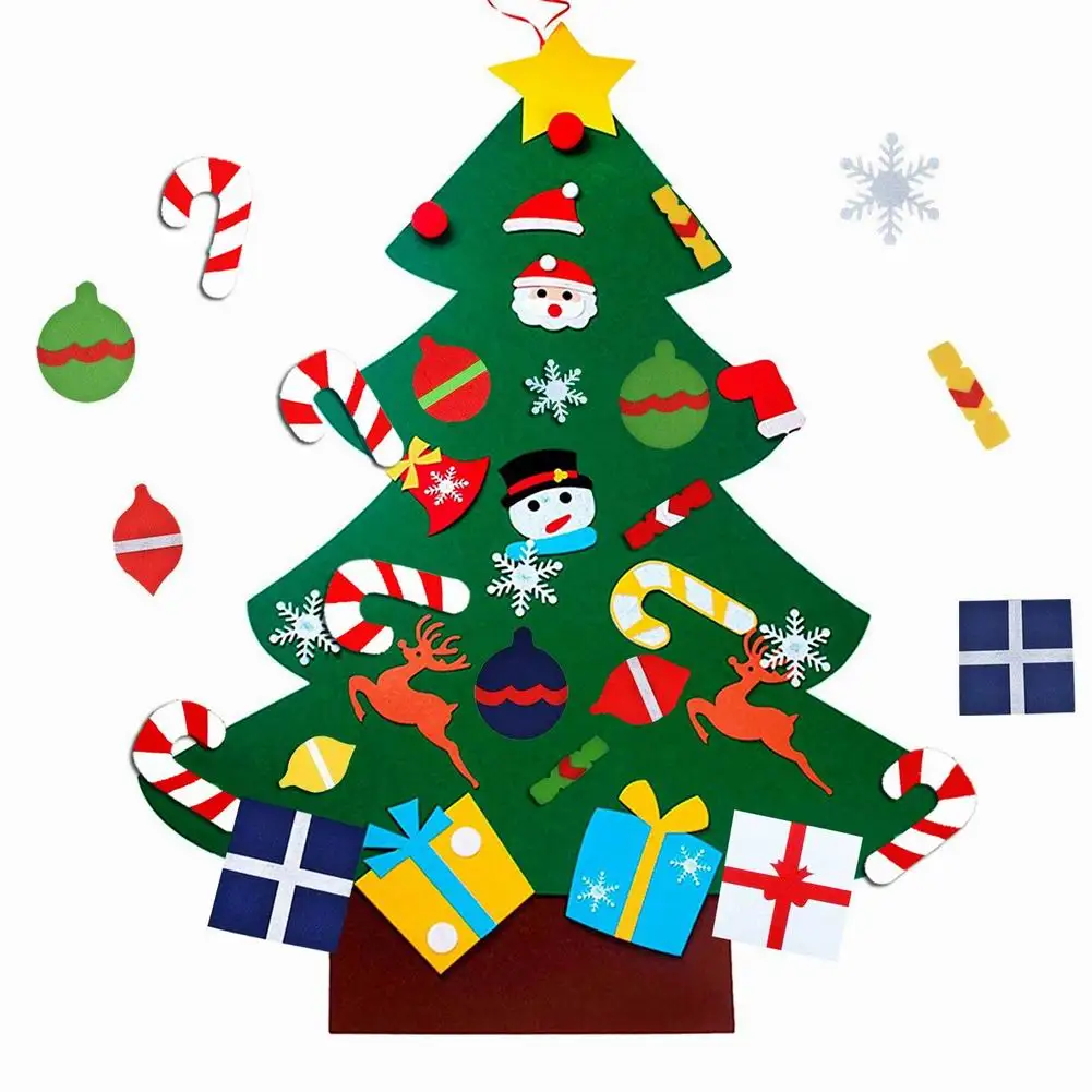 Felt Christmas Tree DIY Christmas Tree with 30Pcs Detachable Ornaments Wall Door Decor For Toddlers Kids Xmas Gifts
Felt Christmas Tree DIY Christmas Tree with 30Pcs Detachable Ornaments Wall Door Decor For Toddlers Kids Xmas Gifts