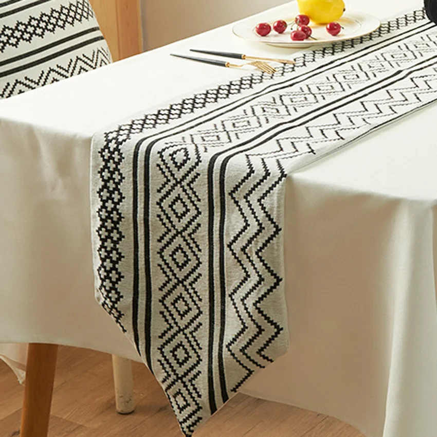 Geometric Table Runner High Quality Polyester Rectangle Modern Desktop Cover Decoration High Quality Use for Home Dining Table
Geometric Table Runner High Quality Polyester Rectangle Modern Desktop Cover Decoration High Quality Use for Home Dining Table
