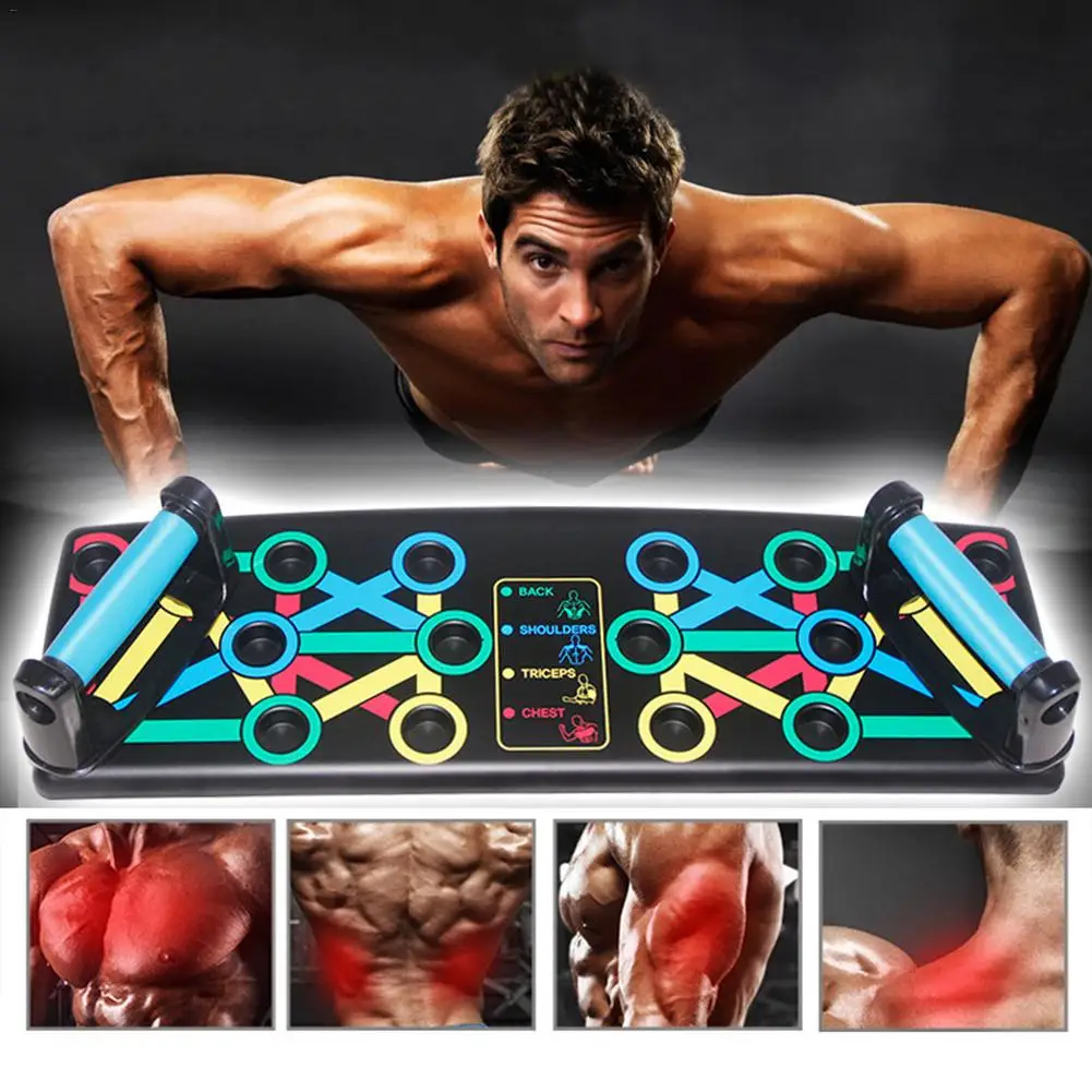 Push-Up Rack Board 14in1 Multi-function Body Building Fitness Exercise Tools Men Women Push-up Stands For GYM Body Training 4
Push-Up Rack Board 14in1 Multi-function Body Building Fitness Exercise Tools Men Women Push-up Stands For GYM Body Training 4