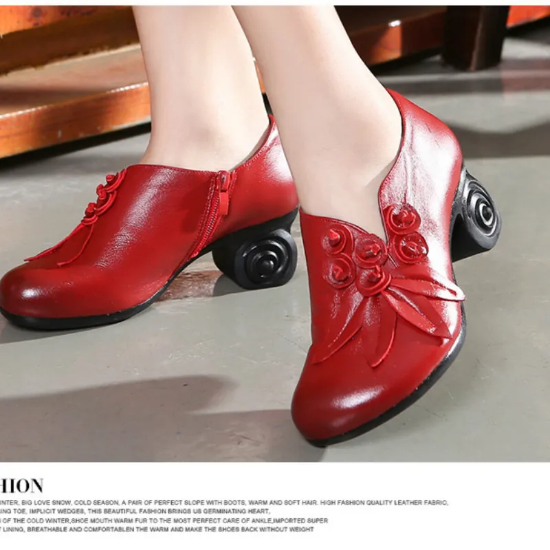 2020 National Wind WOMEN'S Genuine Leather Shoes High Heel Shoes round-Toe Chunky-Heel Shoe Business Work Shoes WOMEN'S
2020 National Wind WOMEN'S Genuine Leather Shoes High Heel Shoes round-Toe Chunky-Heel Shoe Business Work Shoes WOMEN'S