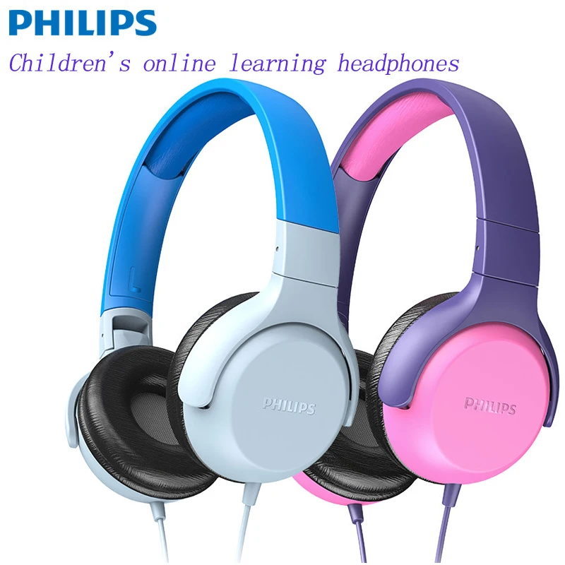 

Philips TAKH101 Children's Bluetooth Wired Headphones with Mic Computer Mobile Phone Use Low Decibels Online Lesson Heasets