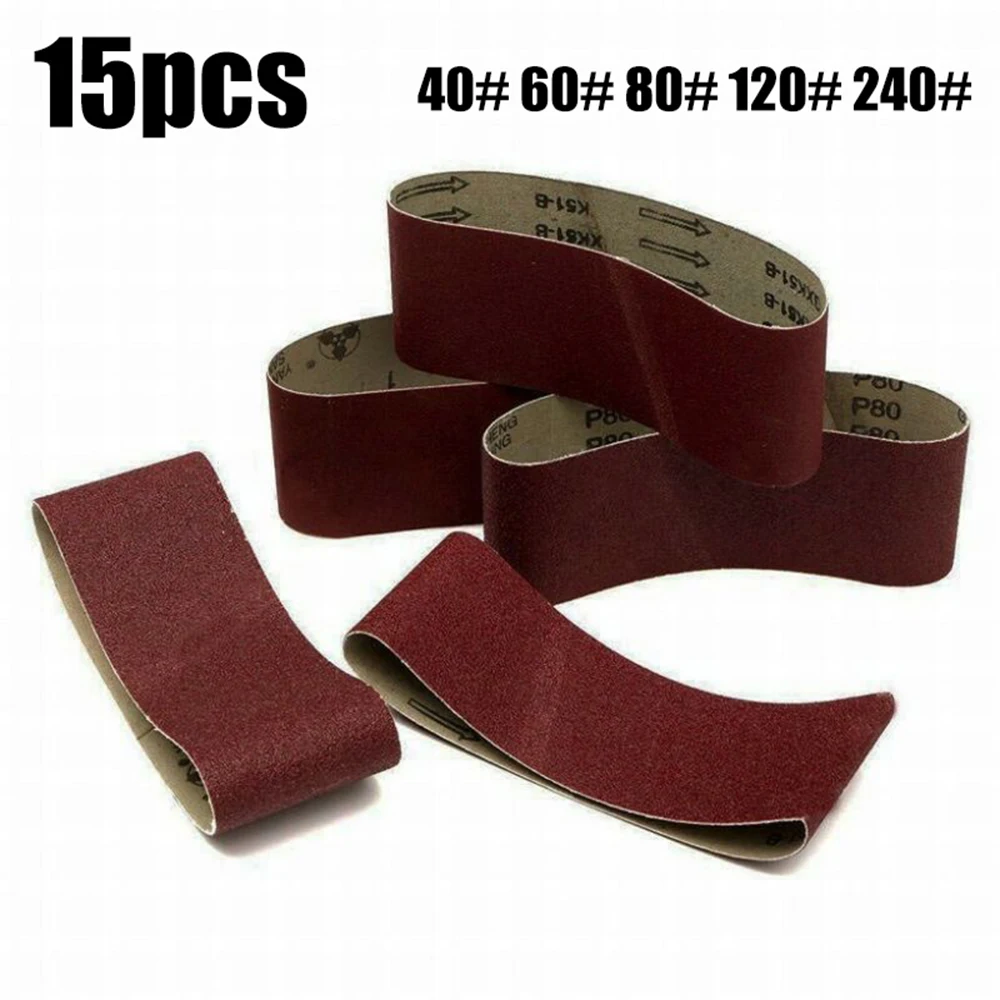 15pcs 75x457mm Sanding Belts Set 40-240 Grit Sandpaper Abrasive Bands For Belt Sander Grinder Abrasive Tool Wood Metal Polishing
15pcs 75x457mm Sanding Belts Set 40-240 Grit Sandpaper Abrasive Bands For Belt Sander Grinder Abrasive Tool Wood Metal Polishing