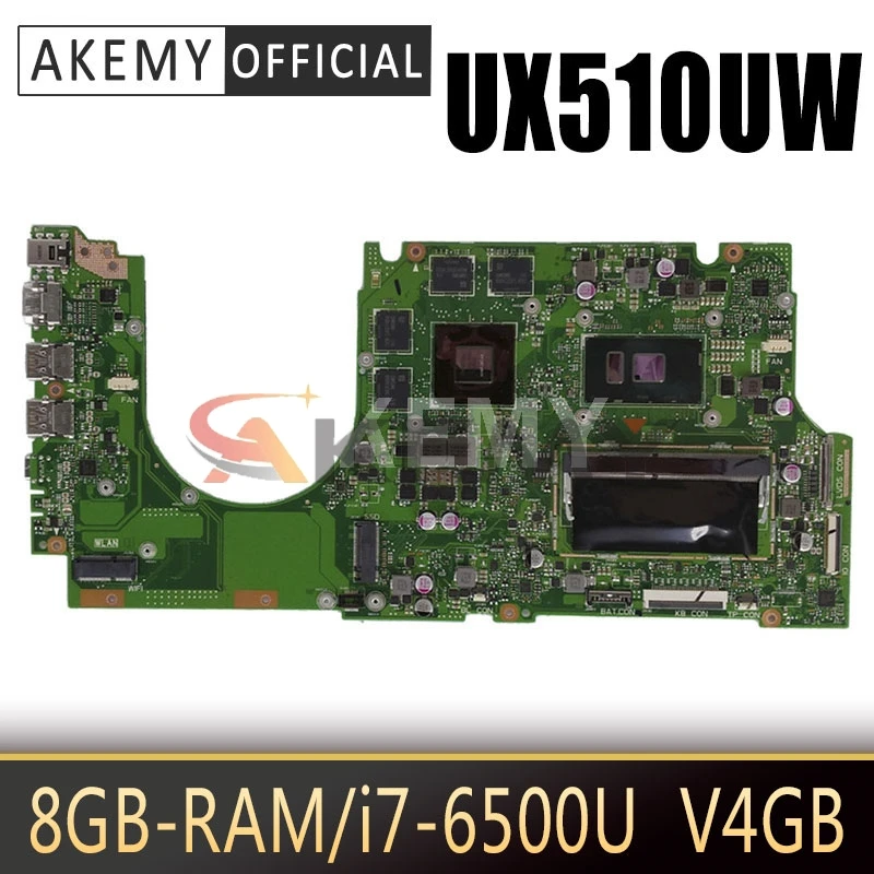 UX510UW mainboard For ASUS UX510UWK UX510UW UX510U U5000U UX510UXK laptop motherboard i7-6500U GTX960M/4GB DDR4-8GB-RAM
UX510UW mainboard For ASUS UX510UWK UX510UW UX510U U5000U UX510UXK laptop motherboard i7-6500U GTX960M/4GB DDR4-8GB-RAM