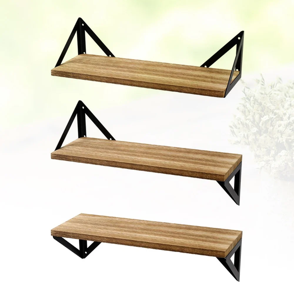 3Pcs Creative Bathroom Shelving Wood Storage Rack Hooks Triangle Iron Art Board Wall ShelfWood Color
3Pcs Creative Bathroom Shelving Wood Storage Rack Hooks Triangle Iron Art Board Wall ShelfWood Color