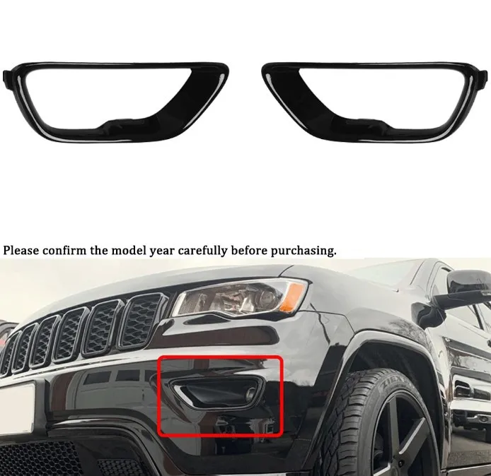 Car Front Fog Lampshade Frame Cover Trim Foglight Decorative Border For Grand Cherokee 18+ Black Car Foglamp Accessories
Car Front Fog Lampshade Frame Cover Trim Foglight Decorative Border For Grand Cherokee 18+ Black Car Foglamp Accessories