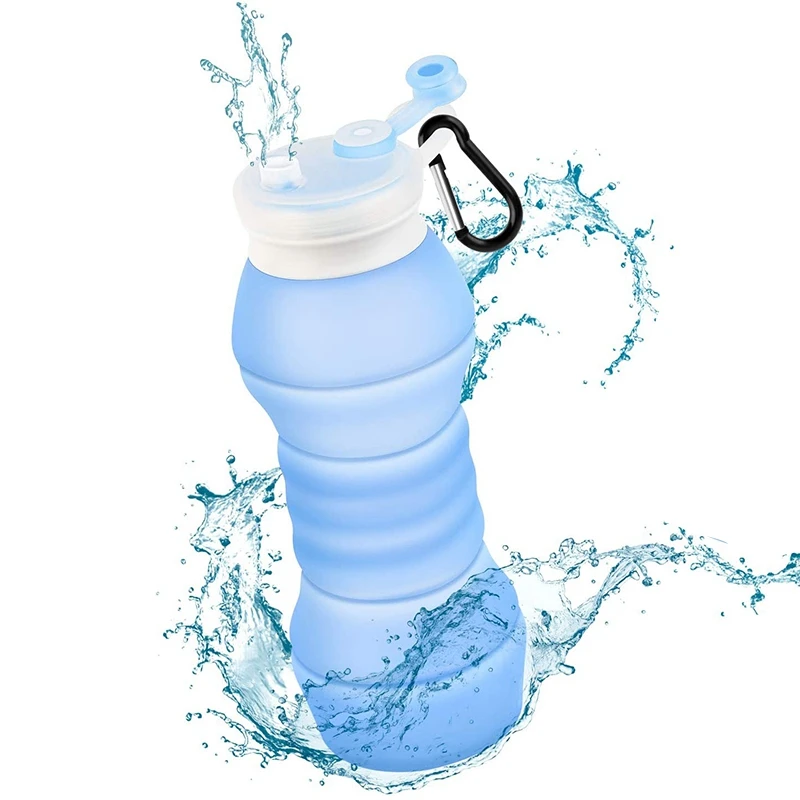 Portable Reusable Collapsible Silicone Water Bottle-550 ML Sports & Travel Water Bottles for Gym,Hiking,Cycling,Climbing
Portable Reusable Collapsible Silicone Water Bottle-550 ML Sports & Travel Water Bottles for Gym,Hiking,Cycling,Climbing