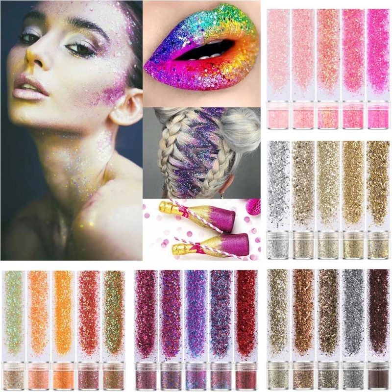 5 цветов смешанный голографический макияж крупные Блестки для лица тела глаз волосы для ногтей эпоксидная смола праздничные крупные шестиг... 
5 цветов смешанный голографический макияж крупные Блестки для лица тела глаз волосы для ногтей эпоксидная смола праздничные крупные шестиг...