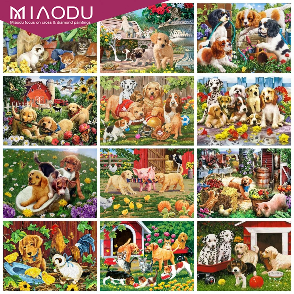 Miaodu Full Square Drill 5D DIY Diamond Embroidery Painting Dog Rhinestone Kit Mosaic Garden Handicraft Home Decoration
Miaodu Full Square Drill 5D DIY Diamond Embroidery Painting Dog Rhinestone Kit Mosaic Garden Handicraft Home Decoration
