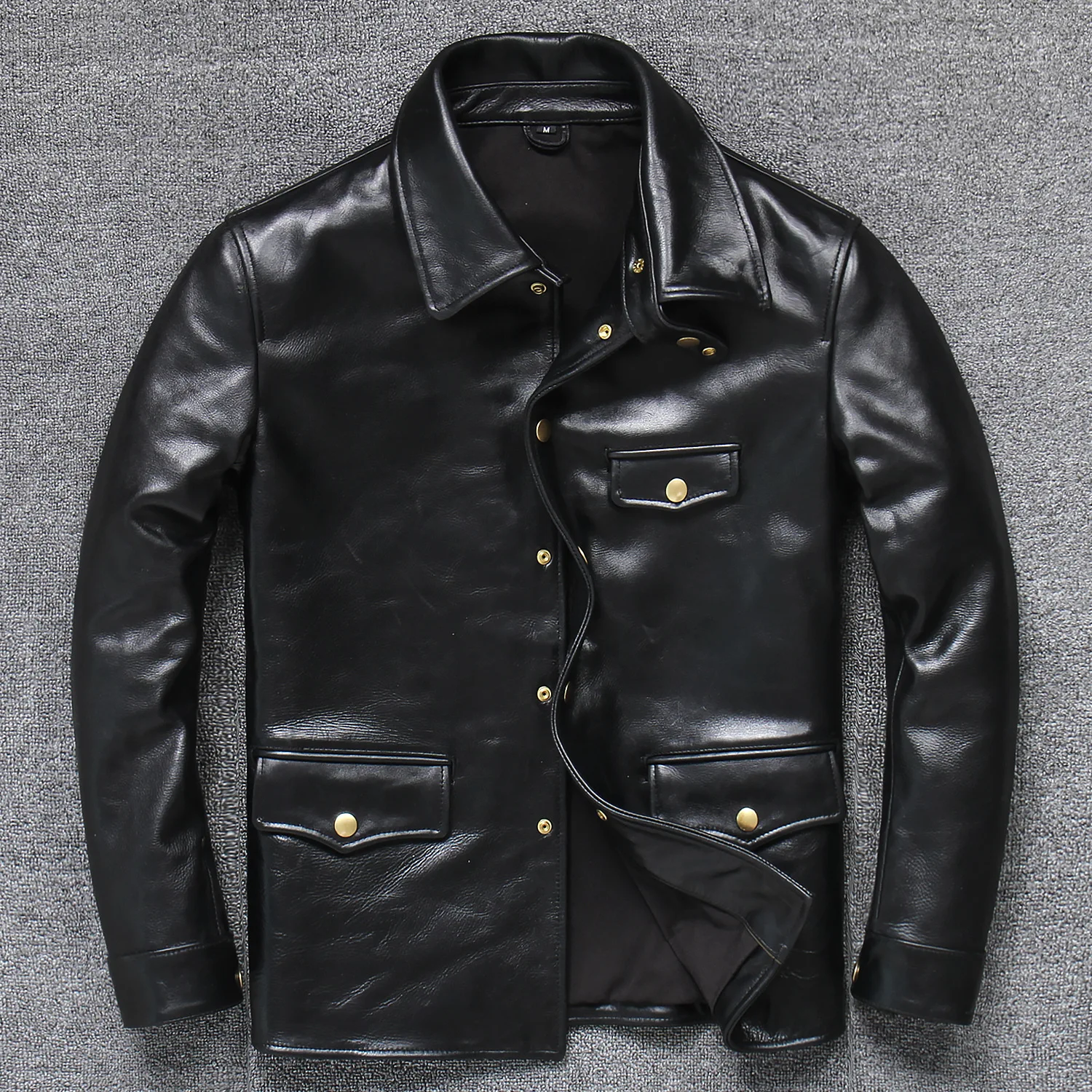 Men Spring Autumn Leather Coat Flight Motorcycle Jacket Plus Size Genuine Leather
Men Spring Autumn Leather Coat Flight Motorcycle Jacket Plus Size Genuine Leather