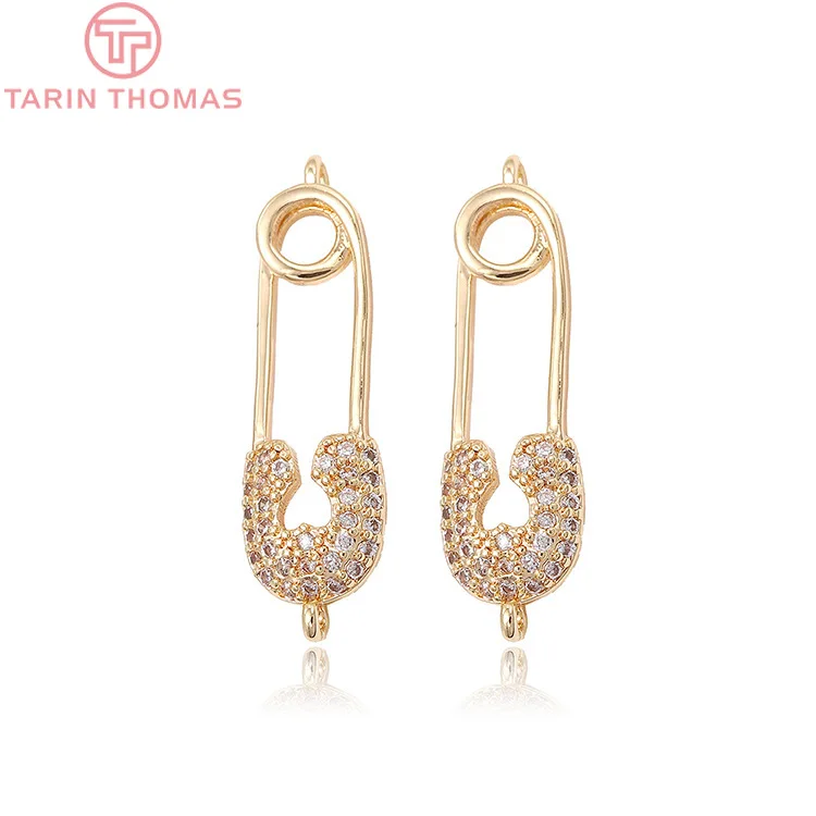 2PCS 7x22MM Hole 1MM 24K Gold Color Brass with Zircon Brooch Pendants Charms High Quality Diy Jewelry Findings Accessories
2PCS 7x22MM Hole 1MM 24K Gold Color Brass with Zircon Brooch Pendants Charms High Quality Diy Jewelry Findings Accessories