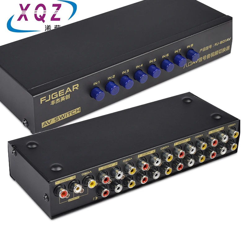 Аудио Видео AV RCA переключатель 8 портов селектор 8 way 8 в 1 выход сигнала RCA композитный кабель для STB ТВ DVD плеер XBOX PS2 AV Переключатель
Аудио Видео AV RCA переключатель 8 портов селектор 8 way 8 в 1 выход сигнала RCA композитный кабель для STB ТВ DVD плеер XBOX PS2 AV Переключатель