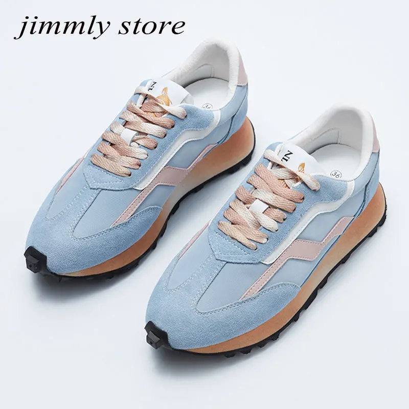 Spring Sneakers Women Flat Platform Shoes Fashion Lace-up Breathable Casual Shoes Outdoor Sports Shoes
Spring Sneakers Women Flat Platform Shoes Fashion Lace-up Breathable Casual Shoes Outdoor Sports Shoes