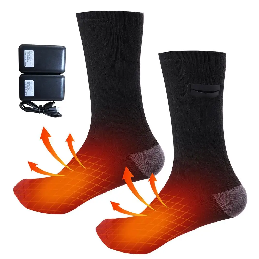 Heated Socks 3.7V 4000MAH Electric Rechargeable Battery Washable Heated Socks For Men Women Winter Outdoor Sport Skiing Camping
Heated Socks 3.7V 4000MAH Electric Rechargeable Battery Washable Heated Socks For Men Women Winter Outdoor Sport Skiing Camping