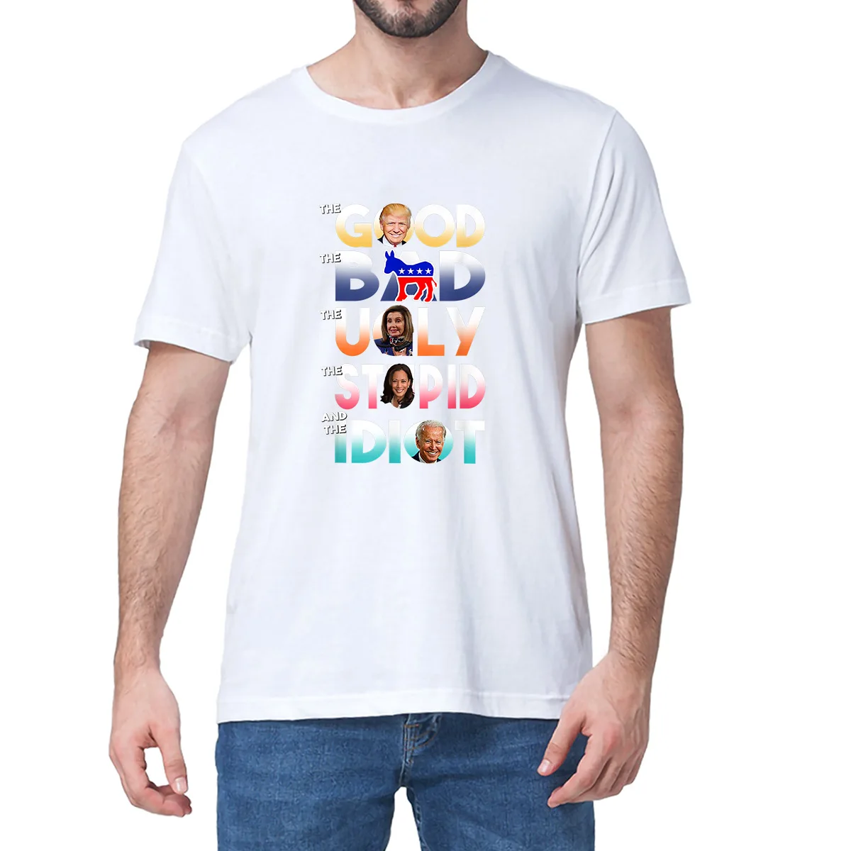 Unisex 100% Cotton The Good The Bad The Ugly The Stupid And The Idiot Men's Novelty Oversized T-Shirt Women Casual Streetwear
Unisex 100% Cotton The Good The Bad The Ugly The Stupid And The Idiot Men's Novelty Oversized T-Shirt Women Casual Streetwear