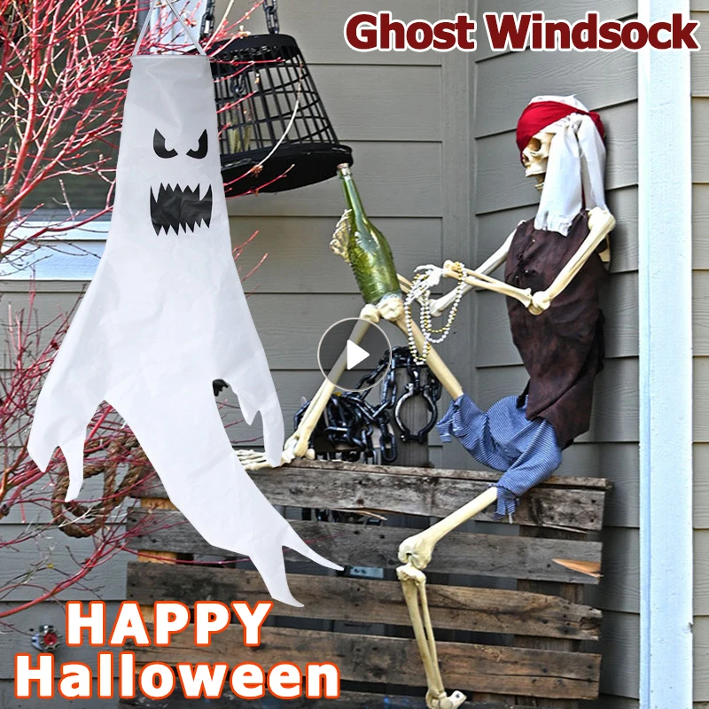 Halloween Ghost Windsocks House Shopping Mall Decoration Hanging Ghost Happy Halloween Party Home Yard Outdoor Decor DIY Tool
Halloween Ghost Windsocks House Shopping Mall Decoration Hanging Ghost Happy Halloween Party Home Yard Outdoor Decor DIY Tool