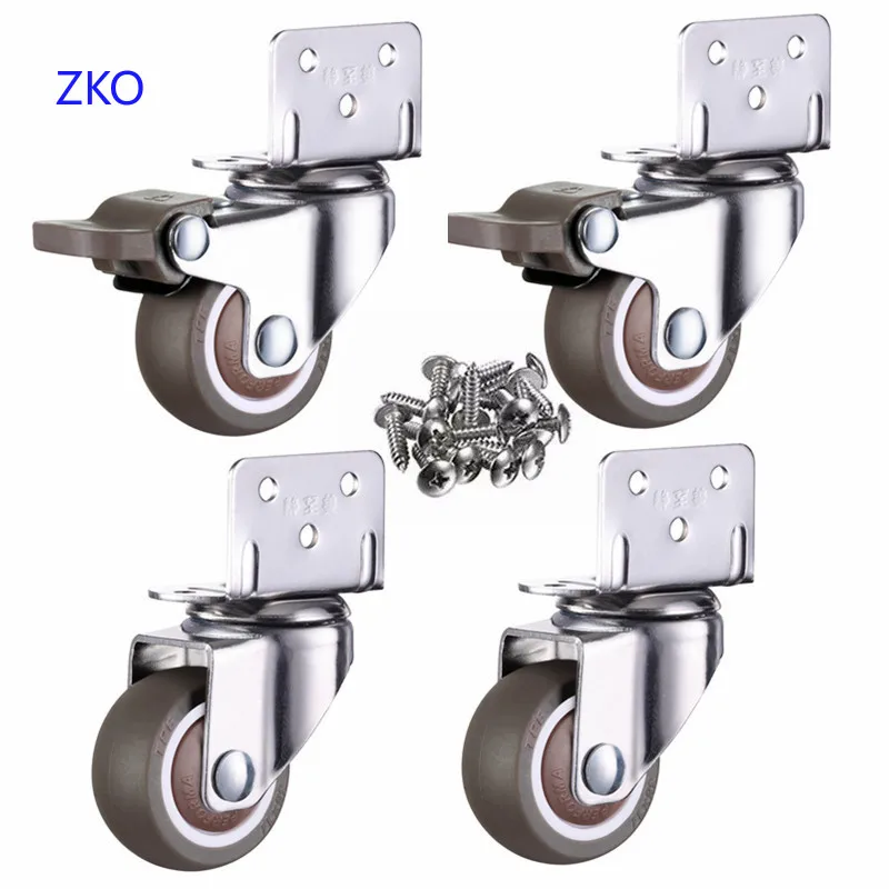 4pcs Furniture Casters Wheels Soft Rubber Swivel Caster Quite Roller wheels for trolley Baby Crib Bed Wheels Household Accessory
4pcs Furniture Casters Wheels Soft Rubber Swivel Caster Quite Roller wheels for trolley Baby Crib Bed Wheels Household Accessory