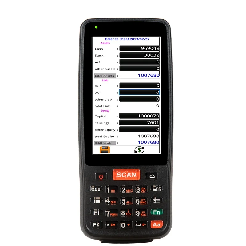 Android Handheld Mobile Phone 4G BT Wifi 1d 2d Barcode Scanner With Display
Android Handheld Mobile Phone 4G BT Wifi 1d 2d Barcode Scanner With Display