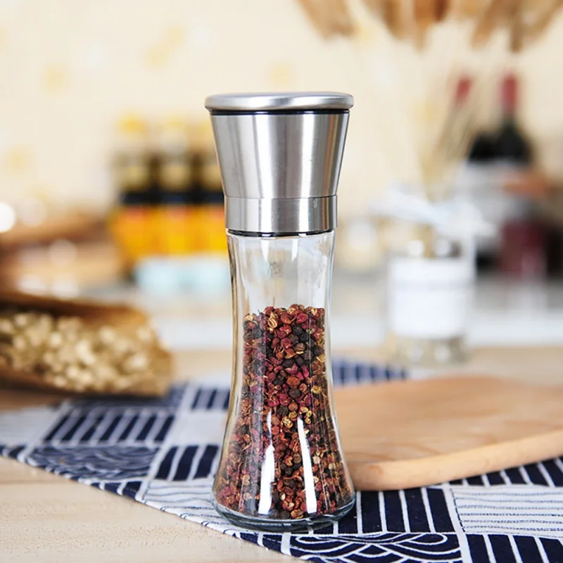 Pepper Grinding Bottle, transparent glass pepper grinding bottle, stainless steel inner core, durable and easy to clean
Pepper Grinding Bottle, transparent glass pepper grinding bottle, stainless steel inner core, durable and easy to clean