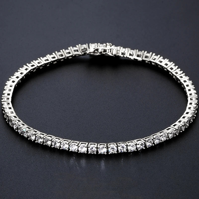 Luxury 3mm Cubic Zirconia Tennis Bracelet Iced Out Chain Bracelets For Women Men Gold Silver Color Wedding Engagement Daily Gift
Luxury 3mm Cubic Zirconia Tennis Bracelet Iced Out Chain Bracelets For Women Men Gold Silver Color Wedding Engagement Daily Gift