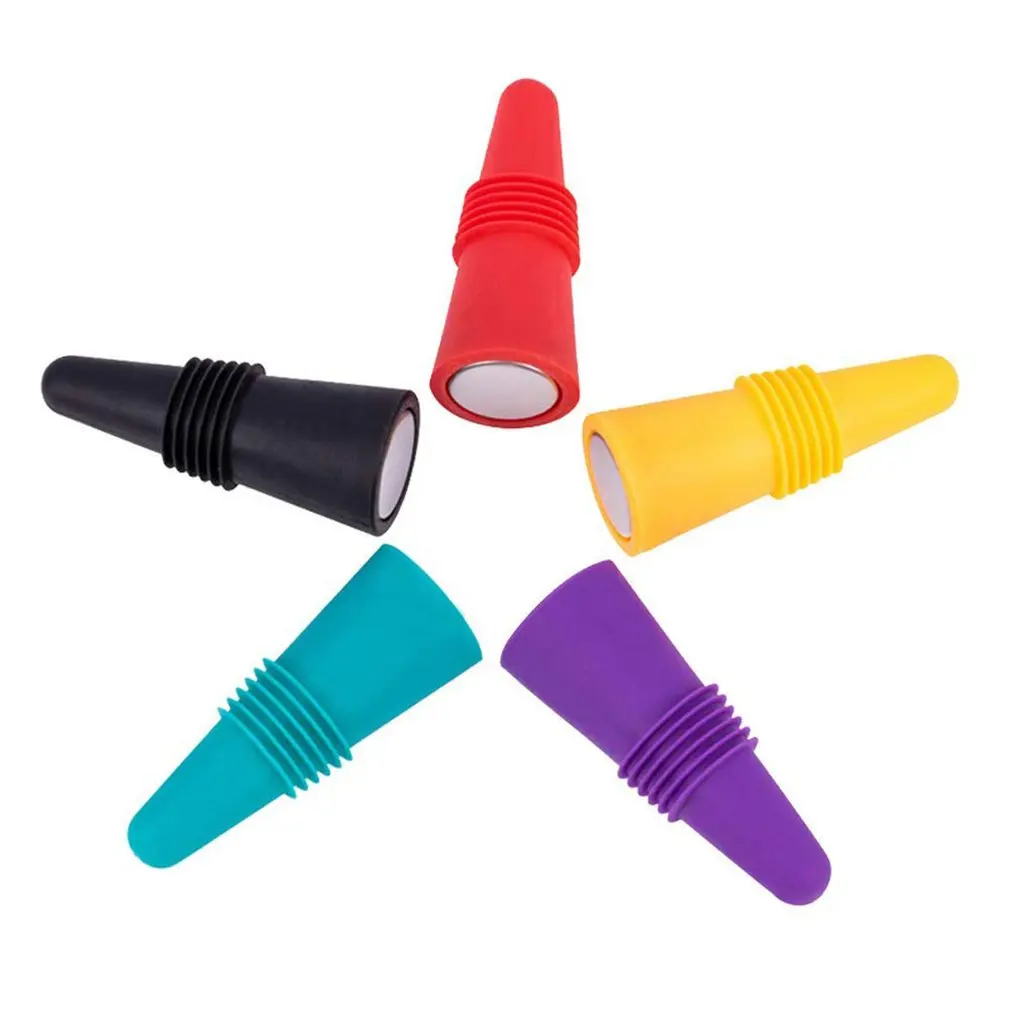 5pcs Silica Gel Stainless Steel Bottom Cork Wine Bottle Stopper Reusable Empty Sealing Plug For Champagne Wine
5pcs Silica Gel Stainless Steel Bottom Cork Wine Bottle Stopper Reusable Empty Sealing Plug For Champagne Wine